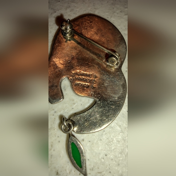 Sterling silver panda brooch - Picture 8 of 16